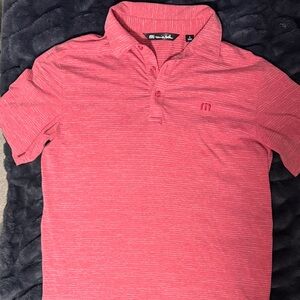Travis Mathew Red Golf Polo Shirt